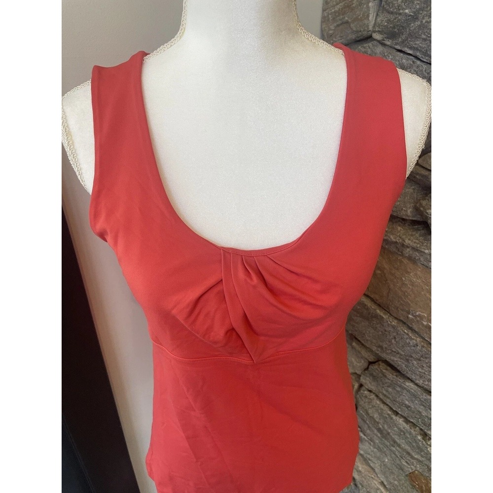 Patagonia tank shirred front orange super soft activewear Terracotta Large 32741